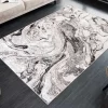 Design Teppich ART RUGS 230x160cm weiß grau Flachgewebe Indoor