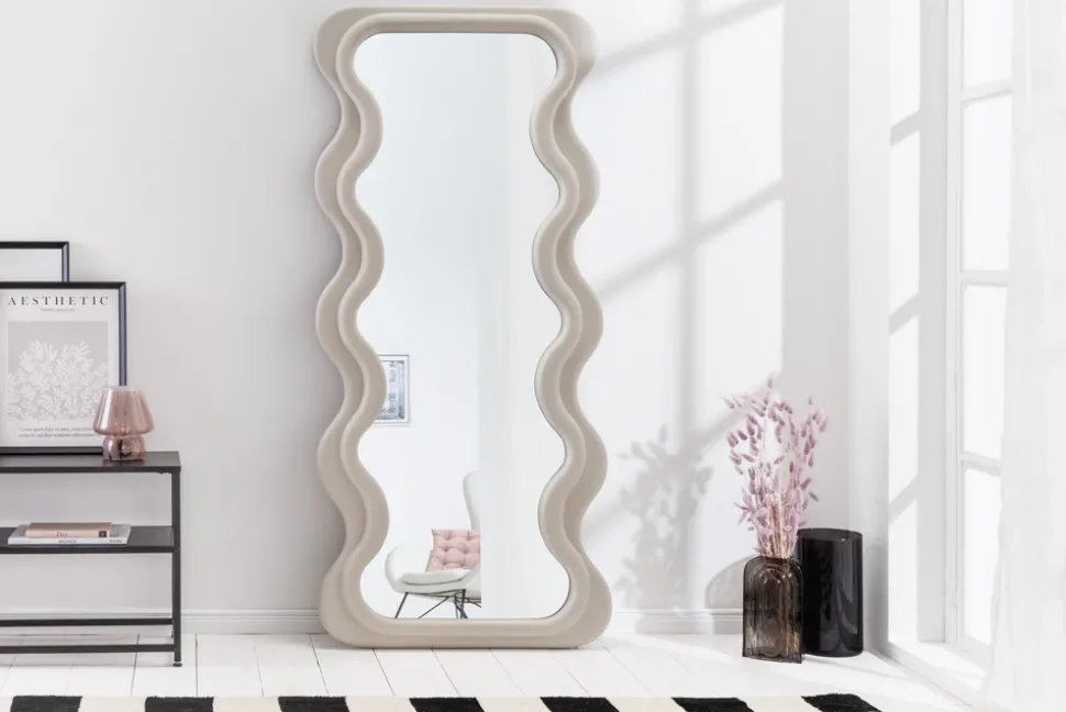 Design Wandspiegel CURVY 160cm greige