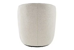 Drehbarer Design Sessel GATSBY beige Bouclé Tweed Soft 360°