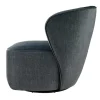 Drehbarer Design Sessel GATSBY petrol Samt 360°
