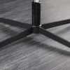 Drehbarer Design Sessel PAPILLON petrol Samt 360° schwarz Metall höhenverstellbar