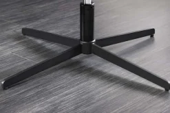 Drehbarer Sessel PAPILLON senfgelb Samt schwarz Metall höhenverstellbar mit Armlehne