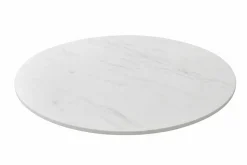 Drehbare Servierplatte SIGNATURE 60cm weiß Marmor Keramik rund