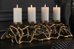 Eleganter Kerzenhalter ABSTRACT 60cm gold für 4 Kerzen