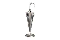 Eleganter Schirmständer UMBRELLA 91cm silber Aluminium für 6 Schirme