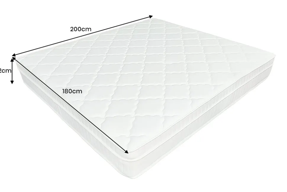 Ergonomische Matratze mit Topper CLOUD FLEX 180x200cm Tonnentaschenfederkern 7-Zonen
