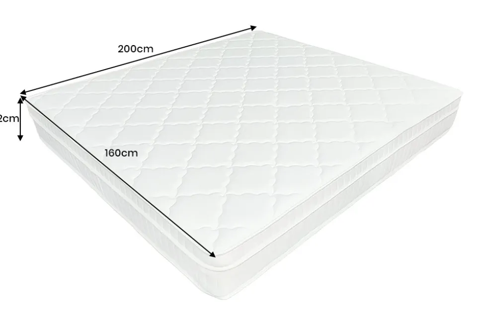 Ergonomische Matratze mit Topper CLOUD FLEX 160x200cm Tonnentaschenfederkern 7-Zonen