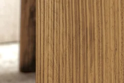 2er Set Couchtische OSAKA 120cm weiß Marmor Keramik natur Eiche
