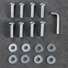 2er Set Tischgestell U-FRAME 70cm Edelstahl gebürstet matt Tischbeine Kufe Esstisch