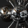Extravagante Hängeleuchte GALAXY 72cm silber Hängelampe Modern Design