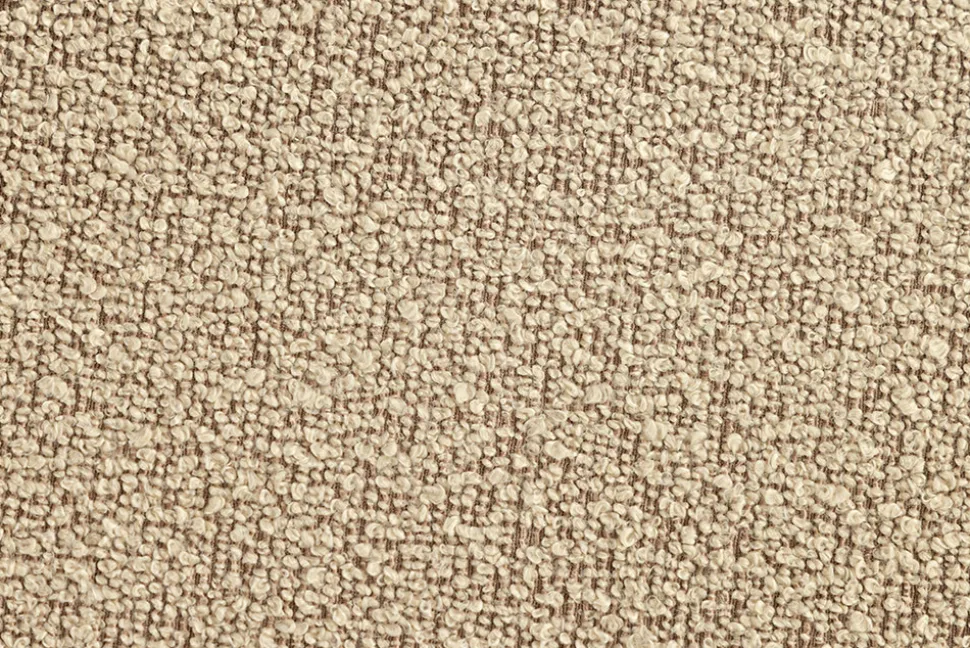 Extravagante Polsterbank VOGUE 115cm taupe Bouclé Sitzbank mit Stauraum