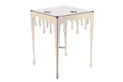 Extravaganter Beistelltisch LIQUID LINE S 34cm gold Tropfen-Design