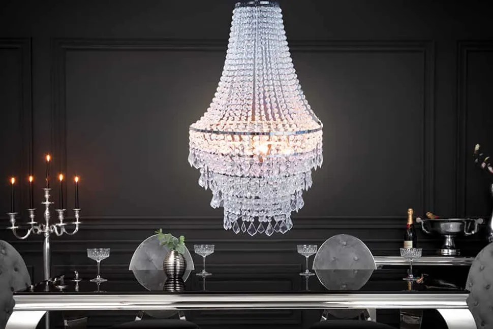 Extravaganter Kronleuchter ROYAL XL 105cm Hängelampe Barock