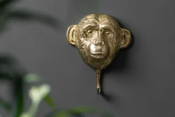 Extravagantes Kleiderhaken 3er Set THREE APES 25cm gold Handarbeit