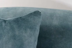 Extravagantes Sofa ELEMENTAL 180cm petrol Samt 2-Sitzer Couch mit Federkern