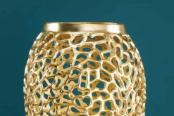Filigrane Design XXL Vase ABSTRACT LEAF 90cm gold Handarbeit
