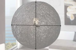 Filigrane Hängelampe COCOONING XL 60cm schwarz Kugelleuchte