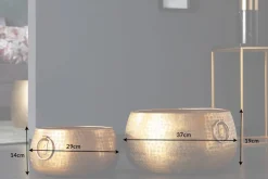 Handgefertigte Schalen 2er Set ORIENT gold Blumentopf im Hammerschlagdesign
