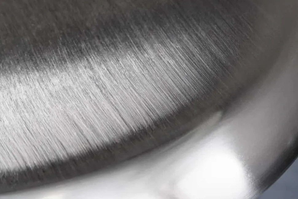 Höhenverstellbarer Barhocker INDUSTRIAL Chrom gebürstet silber schwarz Metall rund drehbar