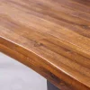 Industrial Baumstamm Sitzbank GENESIS 160cm Akazie Massivholz Kufengestell