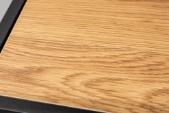 Industrial Bücherregal SLIM LINE 185x135cm Wildeiche schwarz sechs Regalböden