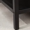 Industrial Bücherregal SLIM LINE 185x114cm Esche schwarz sechs Regalböden