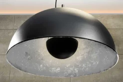 Industrial Design Hängelampe STUDIO 55m schwarz Blattsilber-Optik Hängeleuchte