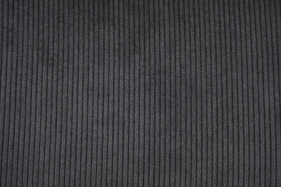 Industrial Design Stuhl DJANGO grau Cord mit Metallgestell