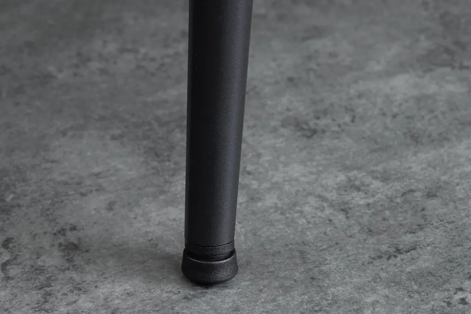 Industrial Esstisch APARTMENT 120cm grau Beton-Design schwarzes Metallgestell
