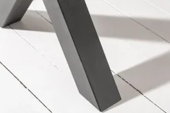 Industrial Esstisch MONTREAL 160cm natur schwarz Eichenholz-Design X-Gestell
