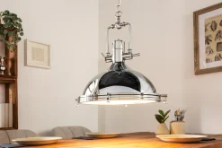 Industrial Hängelampe INDUSTRIAL 45cm silber Chrom Designklassiker