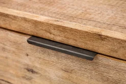 Industrial Sideboard FACTORY 180cm Akazie Massivholz weiß gekälkt Kommode mit Schubladen