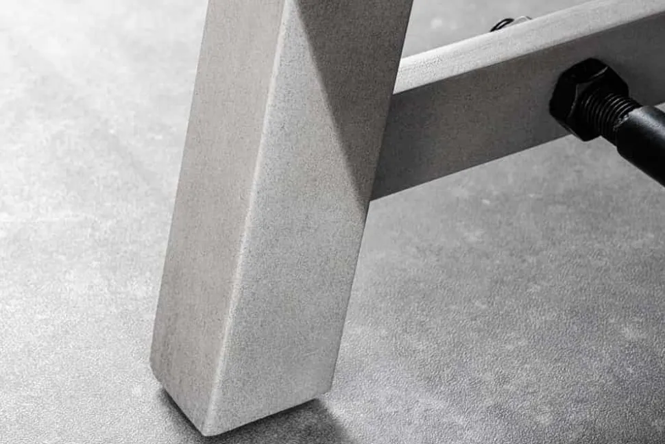 Industrial Sitzbank FINCA 165cm grau Pinie recyceltes Massivholz Eisen