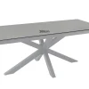 In- und Outdoor Esstisch GALAXIE 200cm anthrazit Keramik Aluminium wetterfest