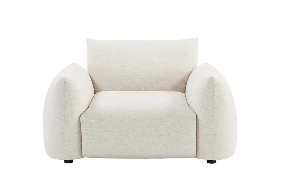 In- und Outdoor Gartensessel SEAHAWK creme Aluminium Olefin 1-Sitzer Sofa wetterfest