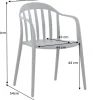 In- und Outdoor Gartenstuhl STUDIO ITALIA anthrazit stapelbar wetterfest