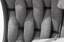 In- und Outdoor Hängesessel ROPE anthrazit grau mit Gestell wetterfest inkl. Kissen