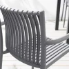 In- und Outdoor Stuhl STUDIO ITALIA anthrazit stapelbar wetterfest Gartenstuhl