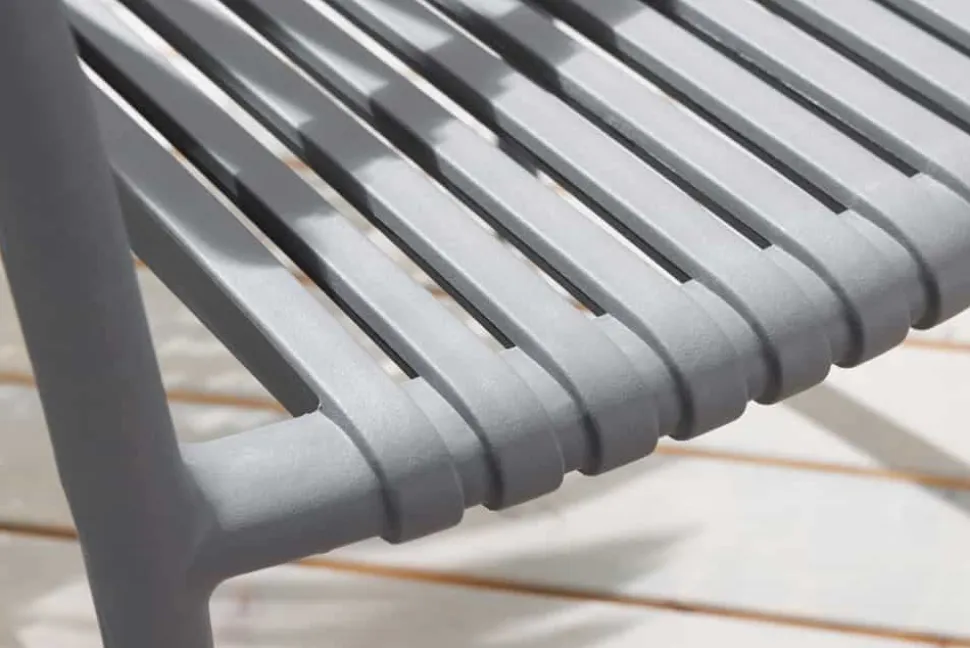 In- und Outdoor Stuhl STUDIO ITALIA anthrazit stapelbar wetterfest Gartenstuhl