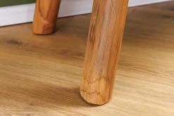 Massive Bank ROOT 100cm braun natur Teakholz Baumstamm Holzstrebe