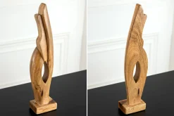 Massive Design Skulptur AMARA 45cm natur Mangoholz Dekoration handmade