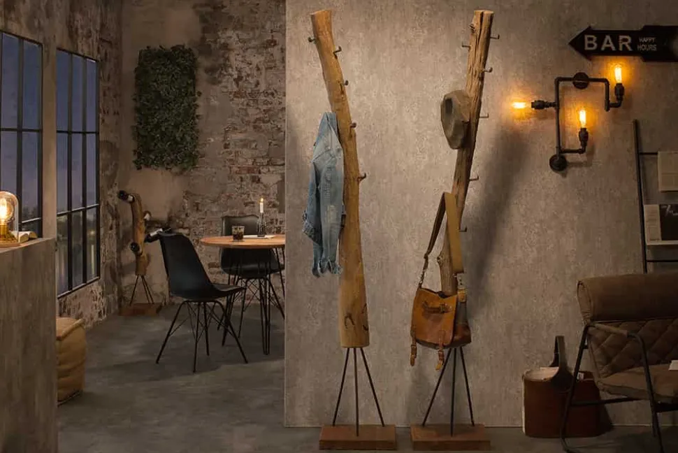 Massive Garderobe HEMINGWAY 200cm Teakholz Kleiderständer