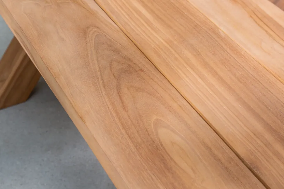 Massive Gartenbank EMPIRE TEAK 180cm Sitzbank Teakholz wetterfest