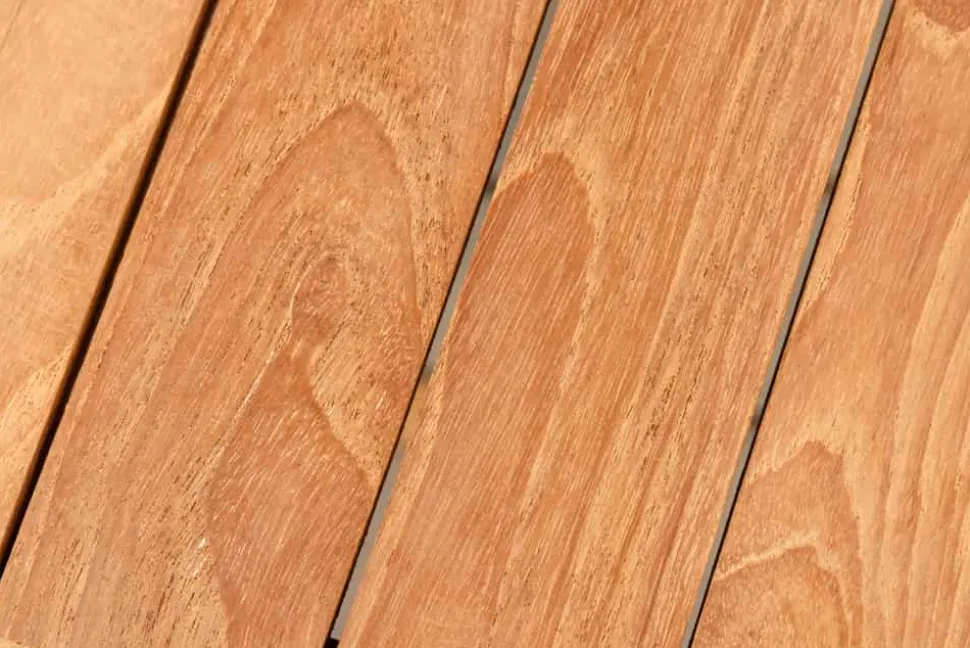 Massiver Esstisch EMPIRE TEAK 100cm natur Teakholz klappbar