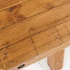 Massiver Esstisch FINCA 300-400cm vintage braun verlängerbar recyceltes Pinienholz