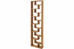 Massives Bücherregal JAVA 200cm natur recyceltes Teakholz Standregal Raumtrenner