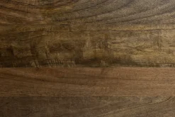 Massives Highboard ONYX 120cm dunkelbraun Mangoholz Edelstein Achat gold Metallgestell
