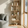 Massives Regal MAKASSAR 150cm natur cream finish Mangoholz einzigartige Maserung