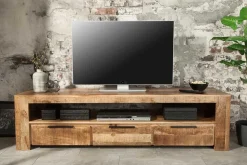 Massives TV-Board IRON CRAFT 170cm Mangoholz Lowboard 3 Schubladen