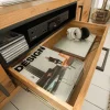 Massives TV-Board THOR 200cm Wild Eiche geölt Lowboard im Industrial Design